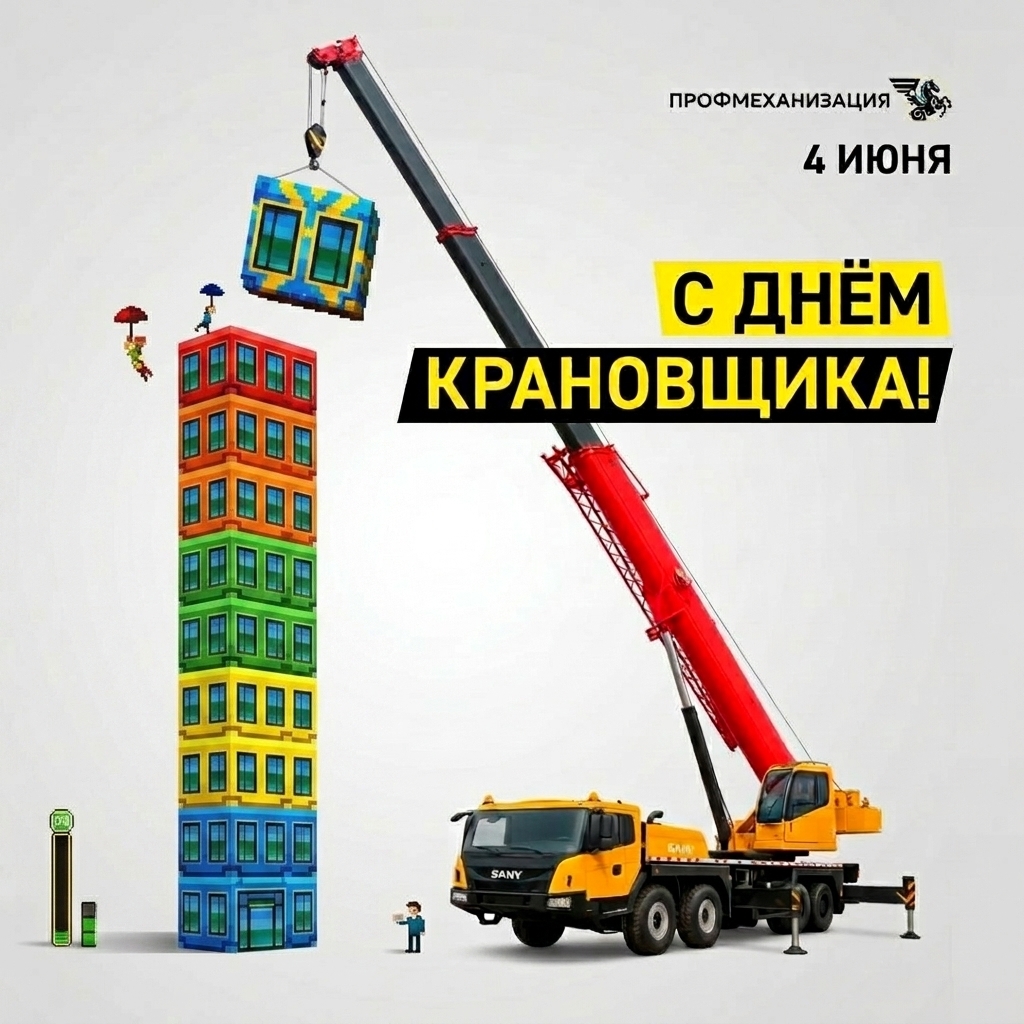 За каждым большим краном стоит человек, который умеет управлять им с ювелирной точностью